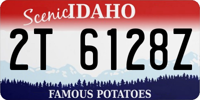 ID license plate 2T6128Z