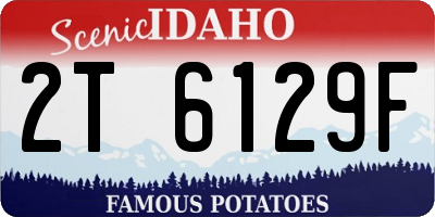 ID license plate 2T6129F