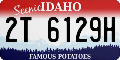 ID license plate 2T6129H