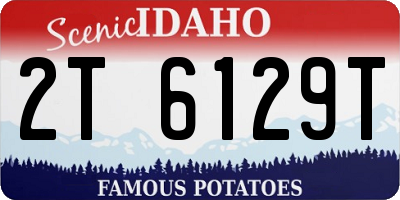 ID license plate 2T6129T
