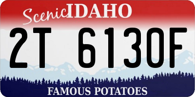 ID license plate 2T6130F