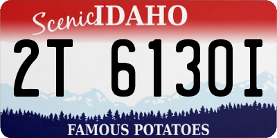 ID license plate 2T6130I