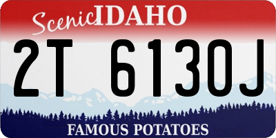 ID license plate 2T6130J
