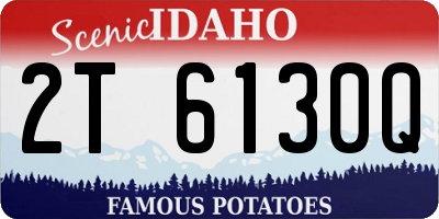 ID license plate 2T6130Q
