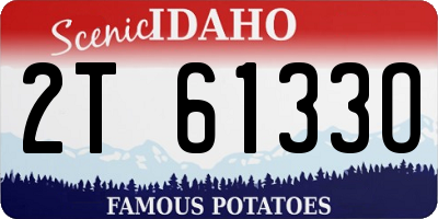 ID license plate 2T6133O