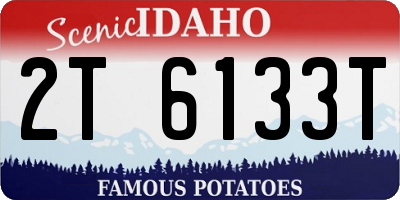 ID license plate 2T6133T