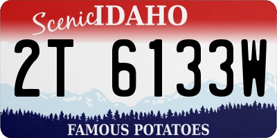 ID license plate 2T6133W