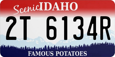 ID license plate 2T6134R