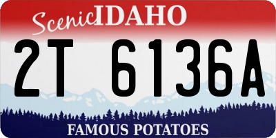 ID license plate 2T6136A