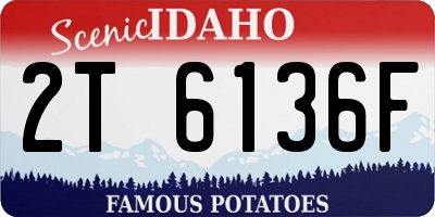 ID license plate 2T6136F