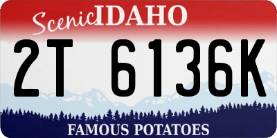 ID license plate 2T6136K