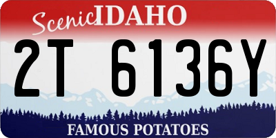 ID license plate 2T6136Y