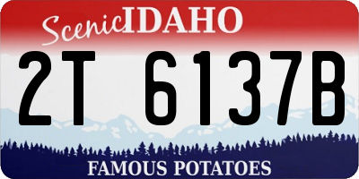 ID license plate 2T6137B