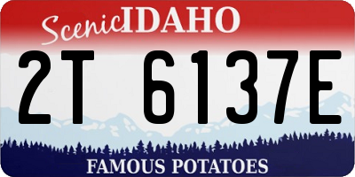 ID license plate 2T6137E