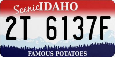 ID license plate 2T6137F