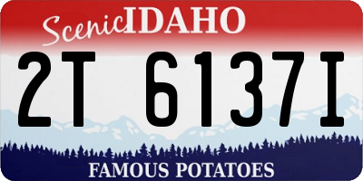ID license plate 2T6137I