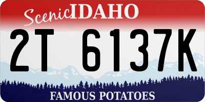 ID license plate 2T6137K