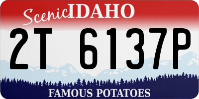 ID license plate 2T6137P