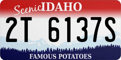 ID license plate 2T6137S