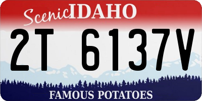 ID license plate 2T6137V