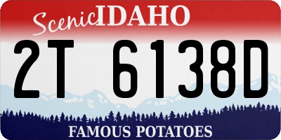 ID license plate 2T6138D