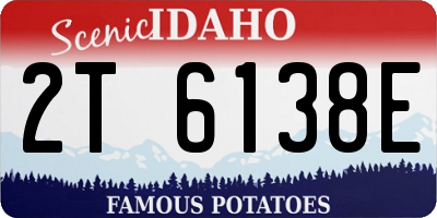 ID license plate 2T6138E