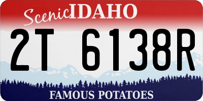 ID license plate 2T6138R