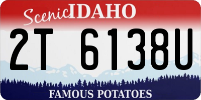 ID license plate 2T6138U