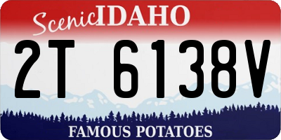 ID license plate 2T6138V