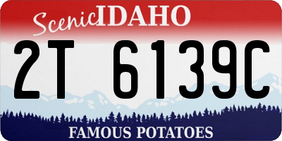 ID license plate 2T6139C