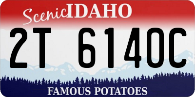 ID license plate 2T6140C