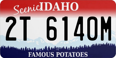 ID license plate 2T6140M