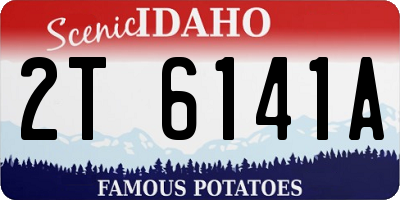 ID license plate 2T6141A