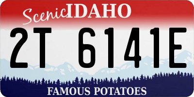 ID license plate 2T6141E