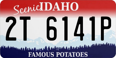ID license plate 2T6141P