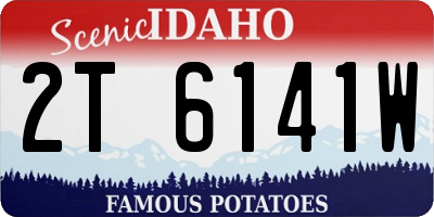 ID license plate 2T6141W