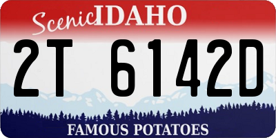 ID license plate 2T6142D
