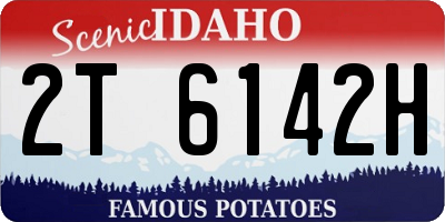 ID license plate 2T6142H