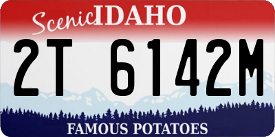 ID license plate 2T6142M