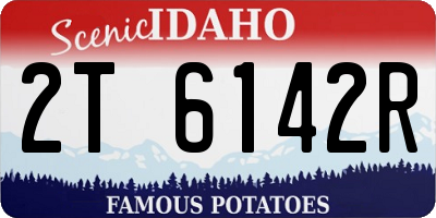 ID license plate 2T6142R