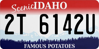 ID license plate 2T6142U