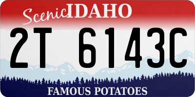 ID license plate 2T6143C