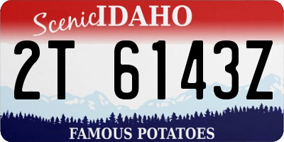 ID license plate 2T6143Z