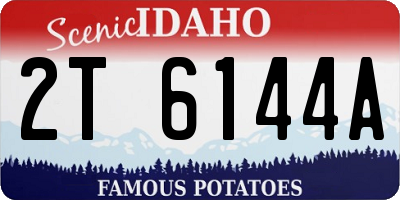 ID license plate 2T6144A