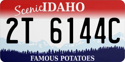 ID license plate 2T6144C