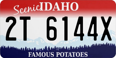 ID license plate 2T6144X