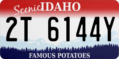 ID license plate 2T6144Y