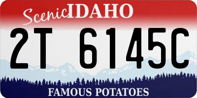ID license plate 2T6145C