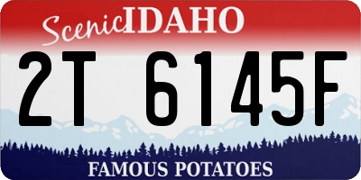 ID license plate 2T6145F