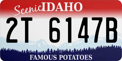 ID license plate 2T6147B